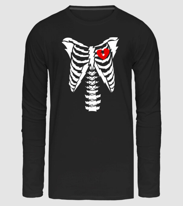 skull minta fekete pólón
