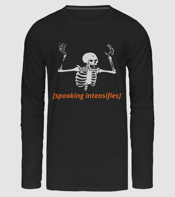Spooking intensifies minta fekete pólón