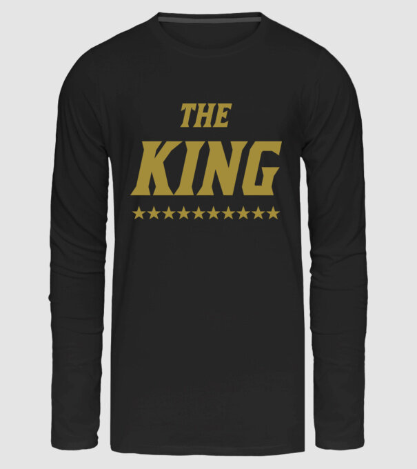 The King minta fekete pólón