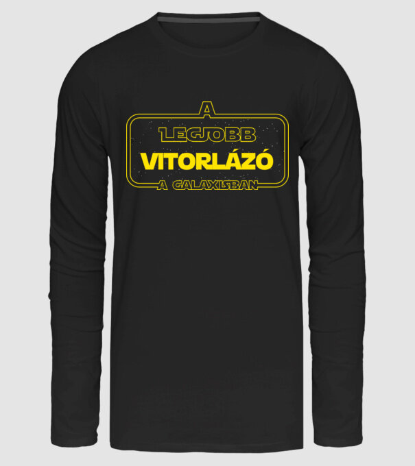Vitorlázó minta fekete pólón