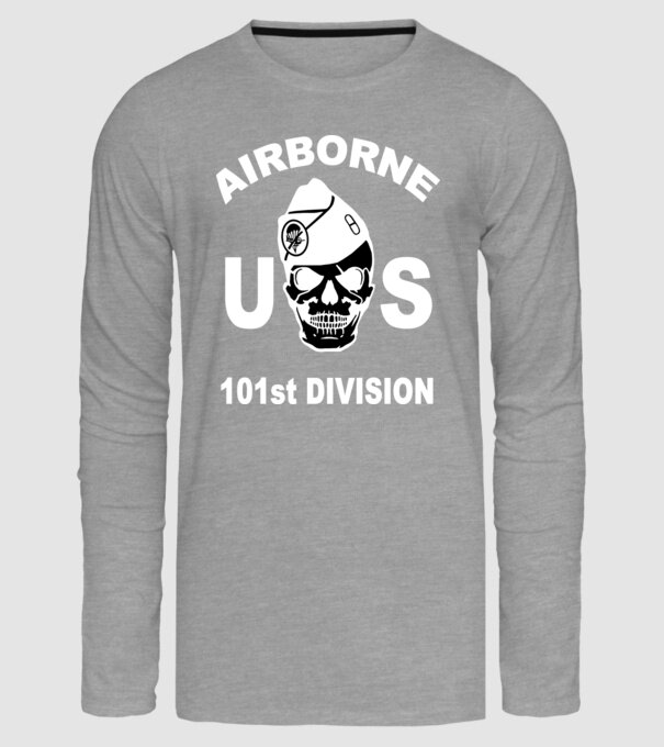 US AIRBORNE 101 st DIVISION minta szürke pólón
