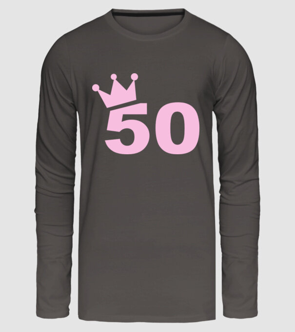 Crown Year - 50 minta sötétszürke pólón