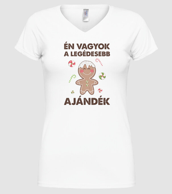 Én vagyok a legédesebb ajándék minta fehér pólón