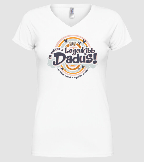Legcukibb Dadus minta fehér pólón