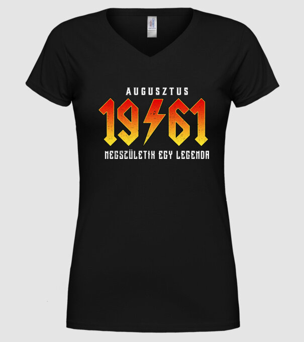 1961 08-AUGUSZTUS minta fekete pólón