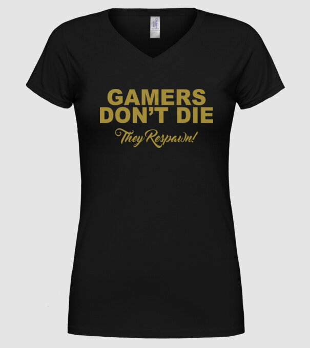 Gamers don't lie minta fekete pólón