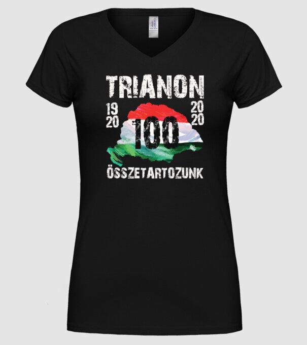 TRIANON 100 minta fekete pólón