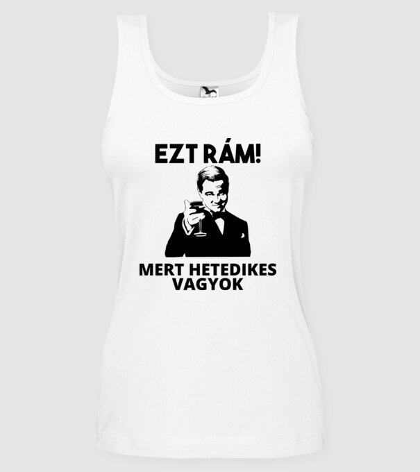 Di Caprio ezt rám mert hetedikes vagyok minta fehér pólón