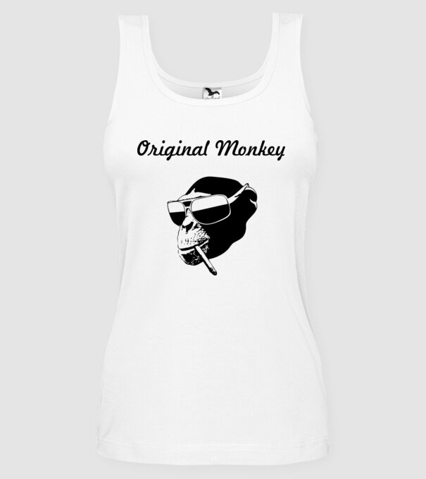 Original monkey minta fehér pólón