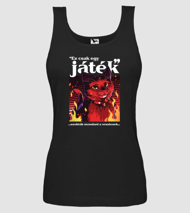 Ez csak egy játék minta fekete pólón