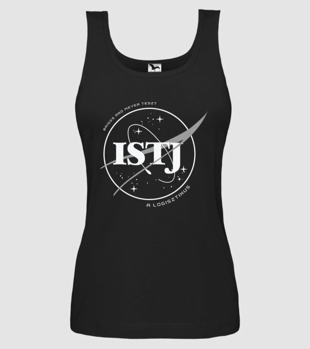 16 Személyiségtipus NASA ISTJ A LOGISZTIKUS minta fekete pólón