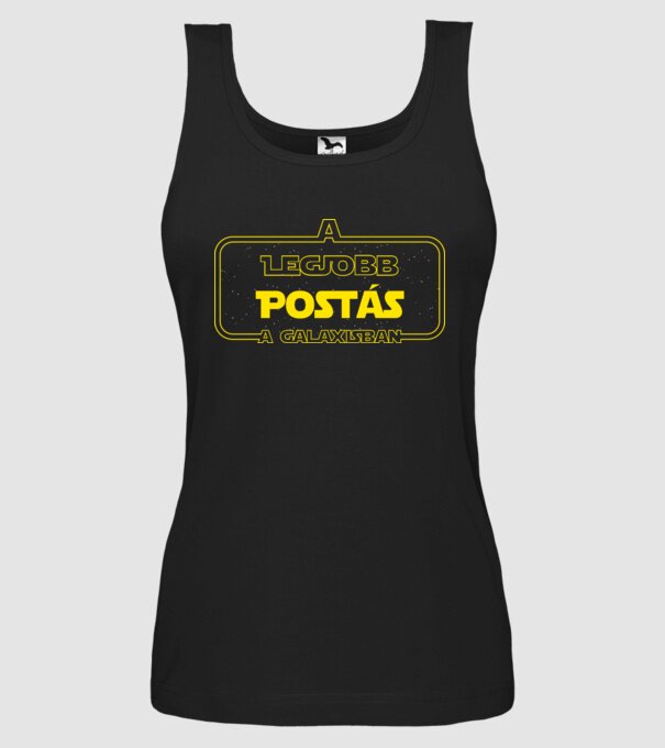 A legjobb postás a galaxisban minta fekete pólón