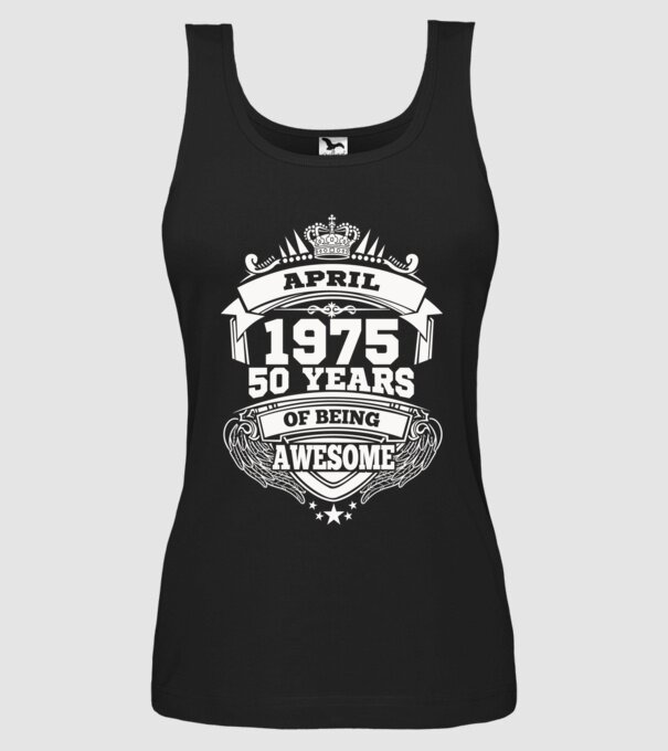 Awesome being of 1975 ÁPRILIS minta fekete pólón