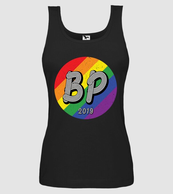 BP 2019 pride minta fekete pólón