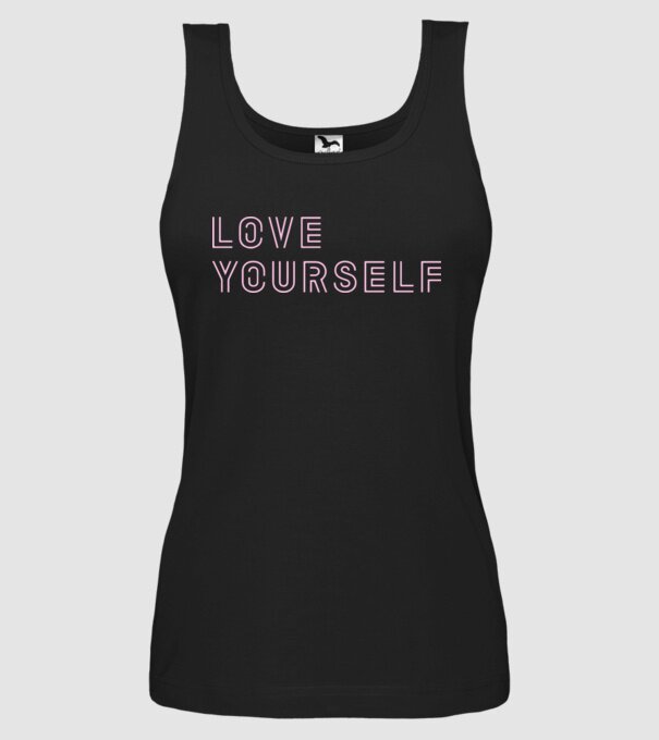 BTS LOVE YOURSELF minta fekete pólón