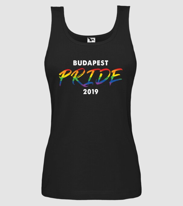 Budapest pride 2019 minta fekete pólón