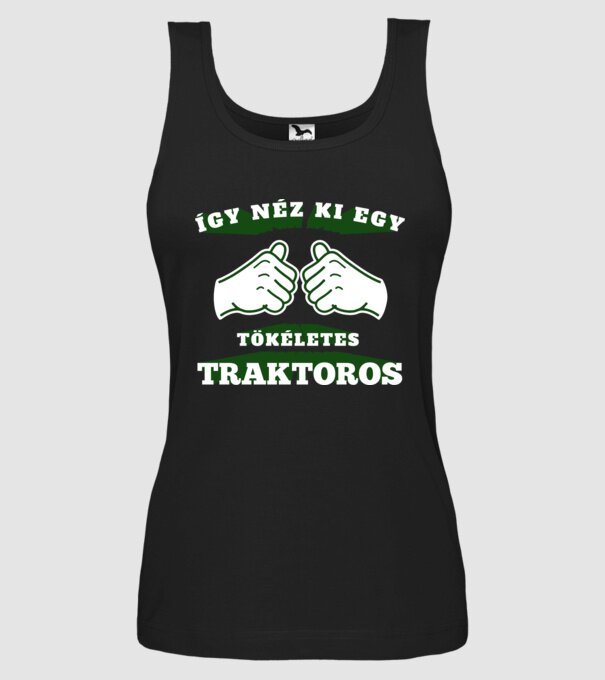 Így néz ki egy tökéletes TRAKTOROS minta fekete pólón