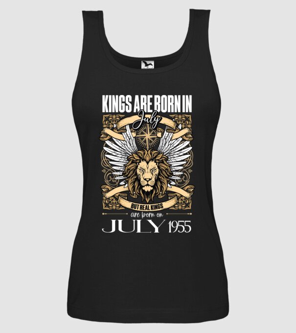 KINGS ARE BORN 1955 - JÚLIUS minta fekete pólón