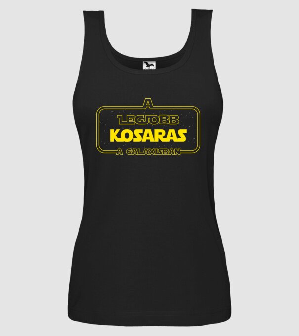 Kosaras minta fekete pólón