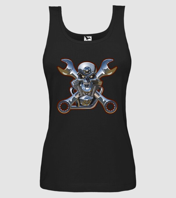 Motorhead minta fekete pólón