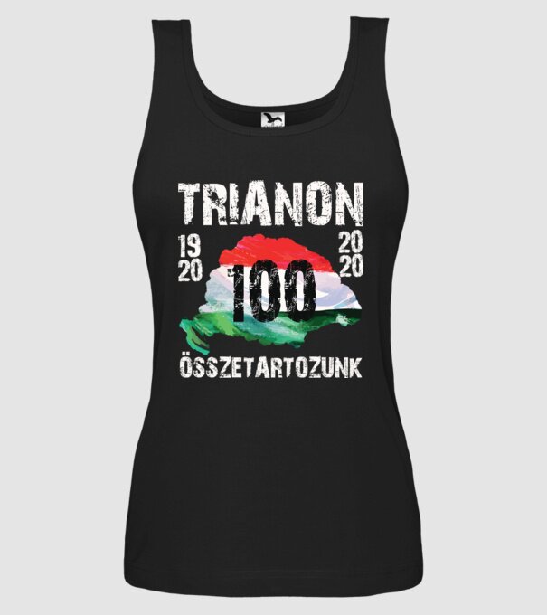 TRIANON 100 minta fekete pólón