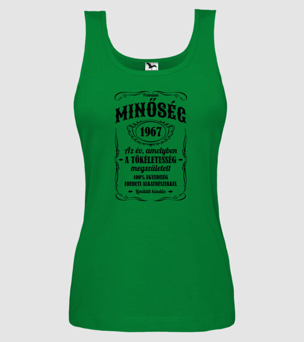 Prémium minőség 1967 minta zöld pólón