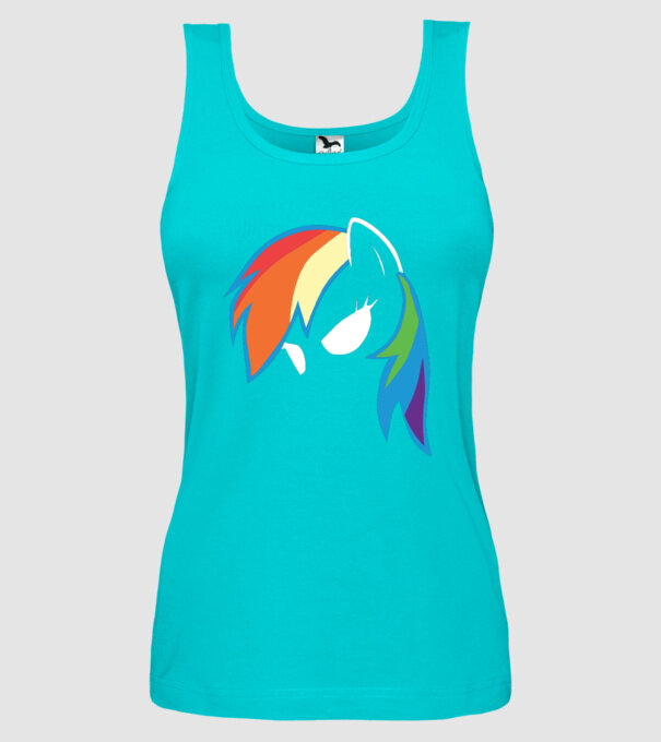 Rainbow Dash minta türkiz pólón