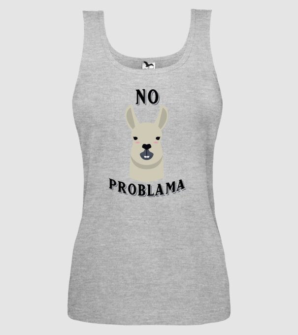 No problama minta szürke pólón