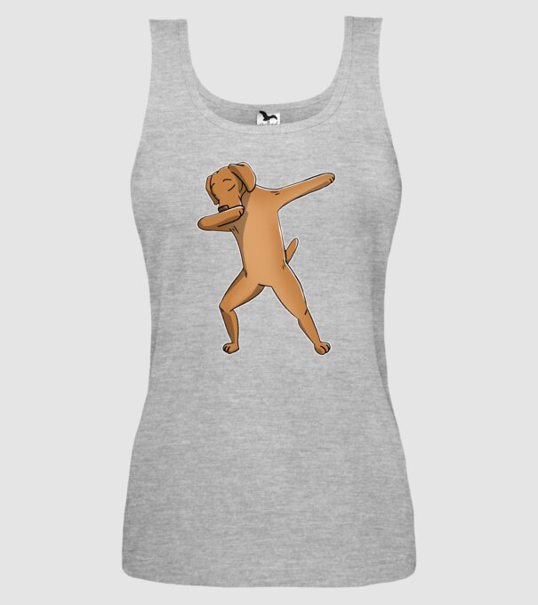 Vizsla DAB minta szürke pólón