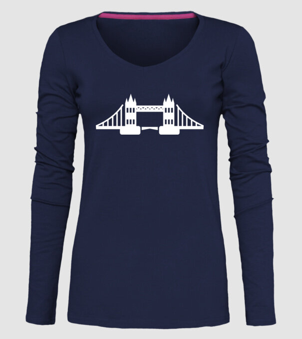 Tower Bridge minta sötétkék pólón