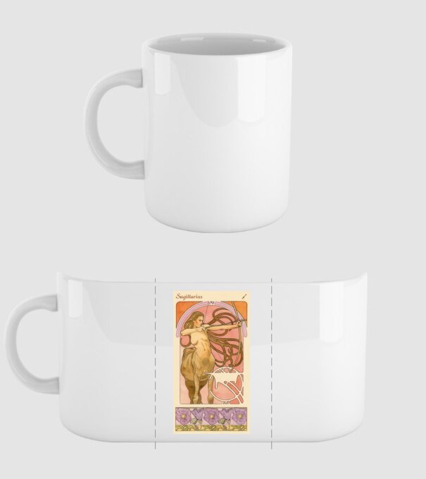 Tarot Horoszkóp NYILAS minta fehér pólón