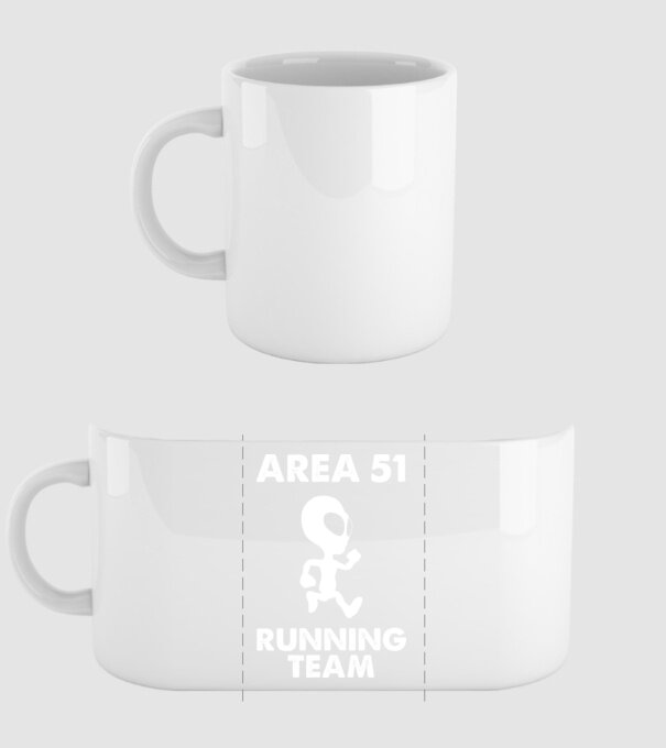 area51 running team minta fehér pólón