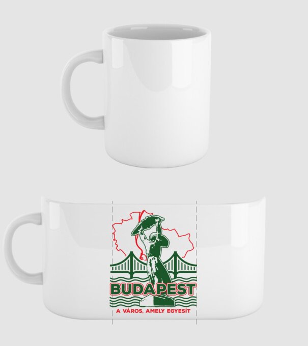 Budapest a város amely egyesít minta fehér pólón