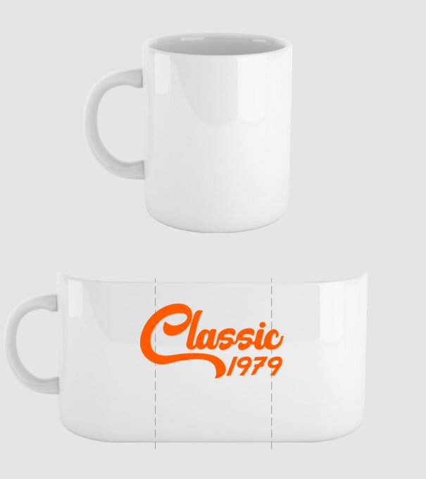Classic 1979 minta fehér pólón