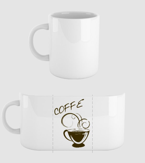 coffe 2 minta fehér pólón