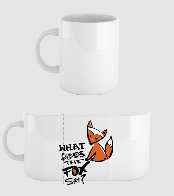 fox_ding minta fehér pólón
