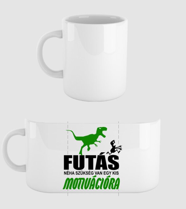 Futás néha szükség van egy kis motivációra minta fehér pólón