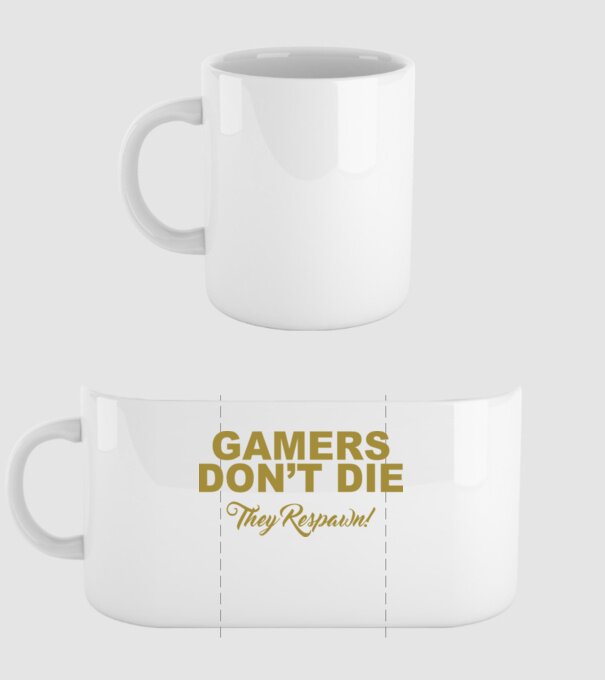 Gamers don't lie minta fehér pólón