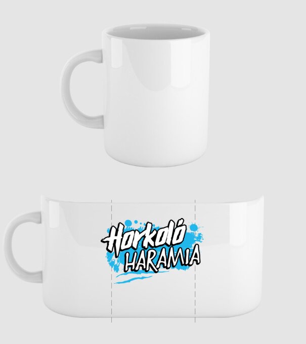 Horkoló haramia minta fehér pólón