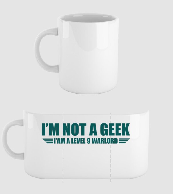 I'm not a geek minta fehér pólón