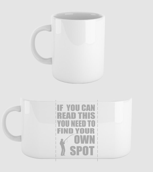 If you can read this, you need to find your own spot minta fehér pólón