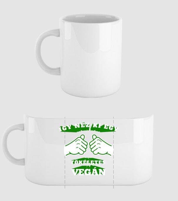 Így néz ki egy tökéletes VEGÁN minta fehér pólón