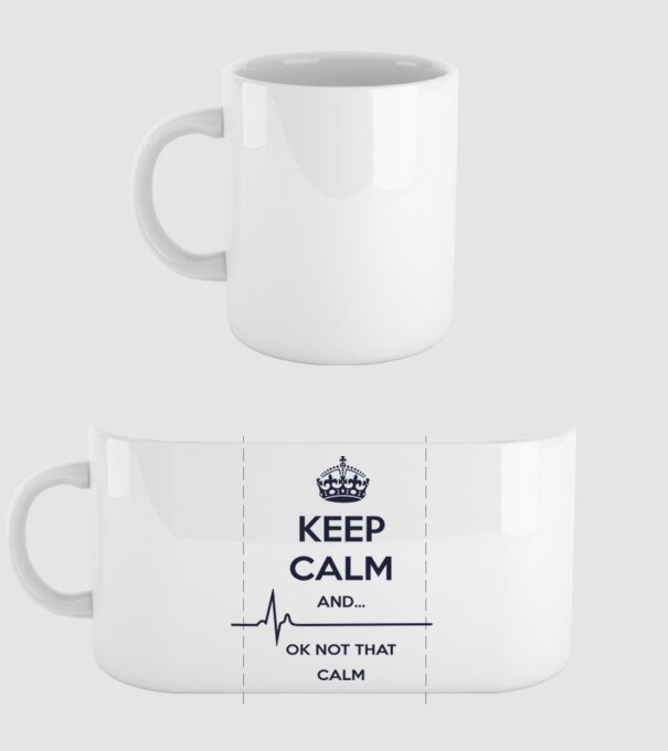 Keep calm and... Ok not that calm minta fehér pólón