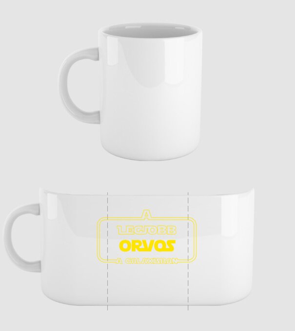 Legjobb orvos a galaxisban minta fehér pólón