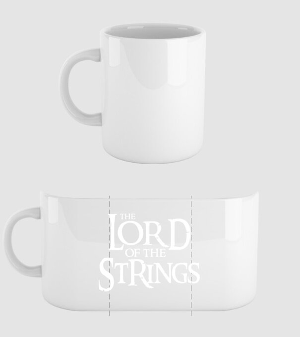 Lord of the Strings minta fehér pólón