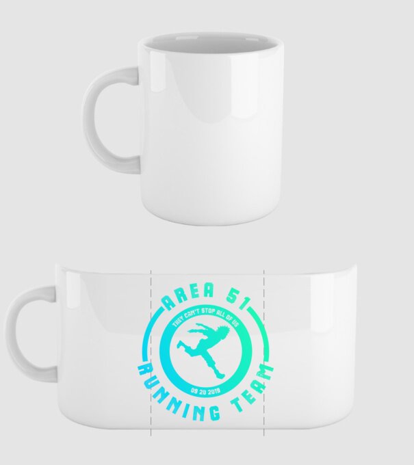 Storm area 51 running team circle color minta fehér pólón