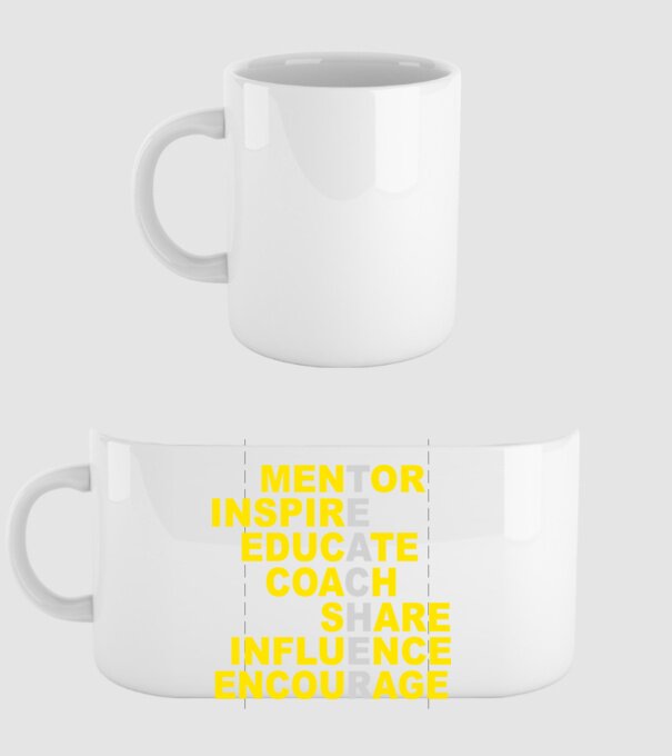 T E A C H E R minta fehér pólón