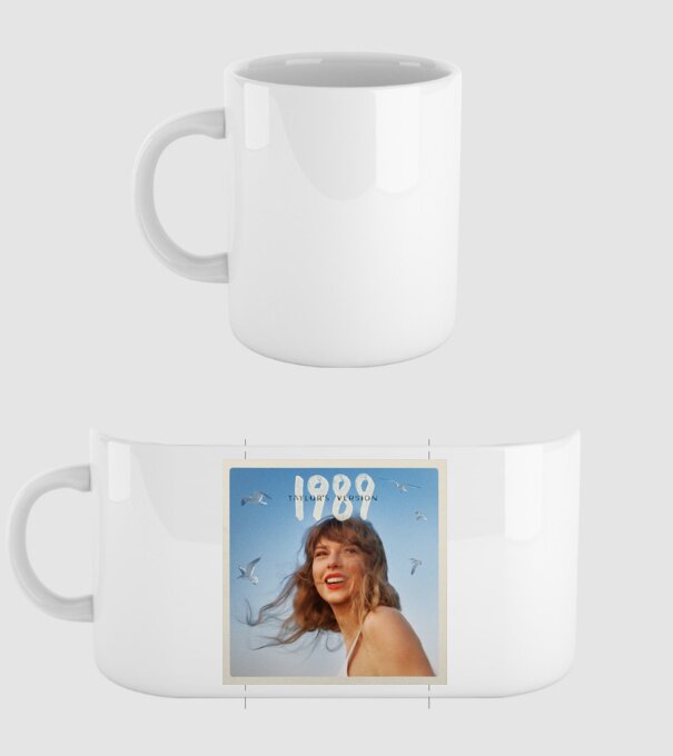 Taylor Swift cover minta fehér pólón
