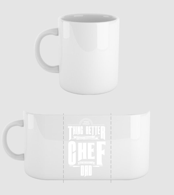The only thing better then bing a chef is being a dad minta fehér pólón