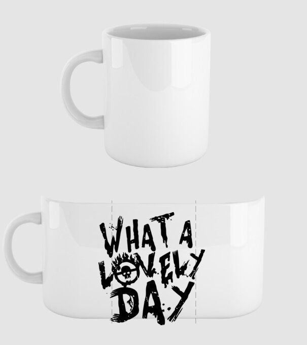 what_a_lovely_day_9640 minta fehér pólón